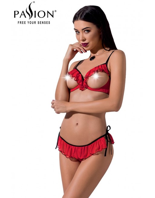 Ensemble lingerie seins nus Cherry - Passion