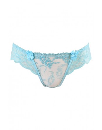 String tanga bleu V-10128 - Axami