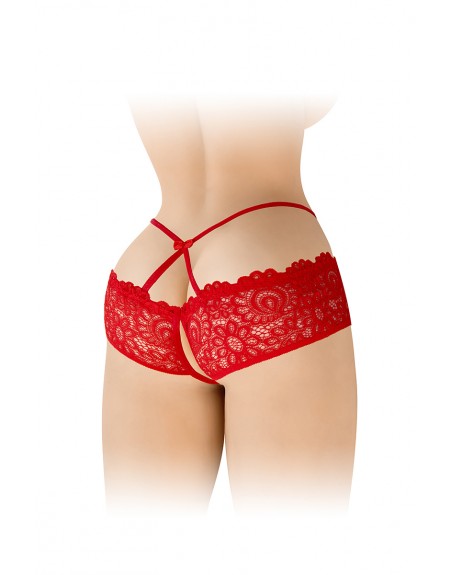 Culotte ouverte rouge Celia - Fashion Secret