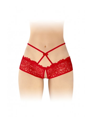 Culotte ouverte rouge Celia - Fashion Secret