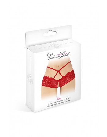 Culotte ouverte rouge Celia - Fashion Secret