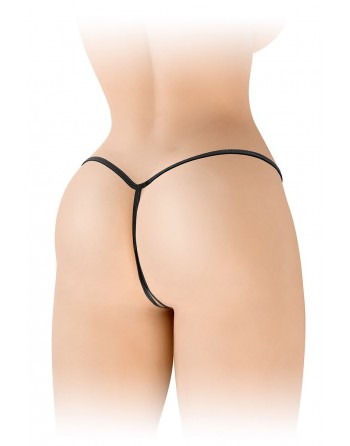 String ficelle ouvert Sandra noir - Fashion Secret