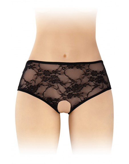 Culotte ouverte noire Amanda - Fashion Secret