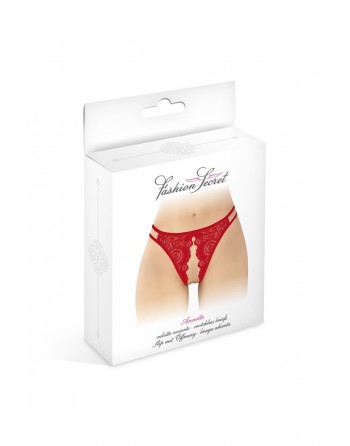 Culotte rouge ouverte Annette - Fashion Secret