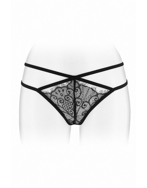 String ouvert Mylene - noir