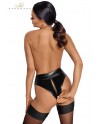 Culotte tanga zipée en wetlook F260