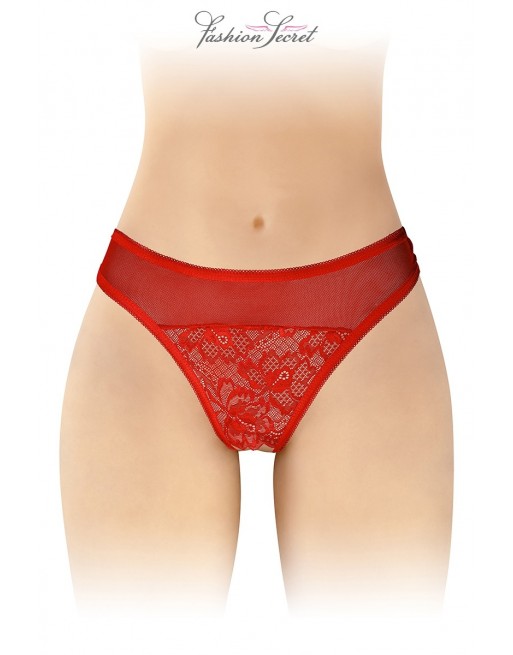 Tanga rouge ouvert Ava - Fashion Secret