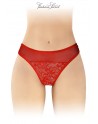 Tanga rouge ouvert Ava - Fashion Secret