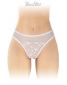 Tanga blanc ouvert Ava - Fashion Secret