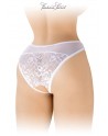 Tanga blanc ouvert Ava - Fashion Secret