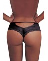 Tanga noir dentelle - Paris Hollywood