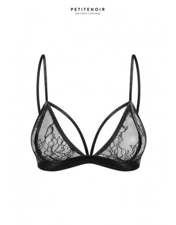 Soutien-gorge triangle dentelle et velours