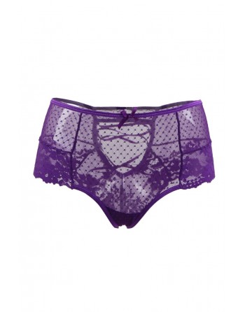 Tanga sexy pourpre à laçage