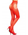 Collants ouvert rouge Morgan