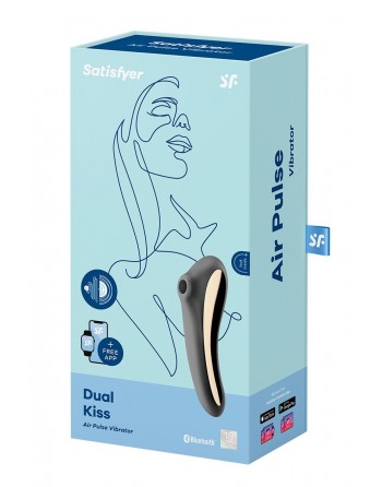 Stimulateur Dual Kiss noir - Satisfyer