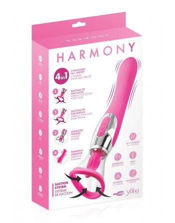 Stimulateur 4 en 1 Harmony fuchsia - Yoba