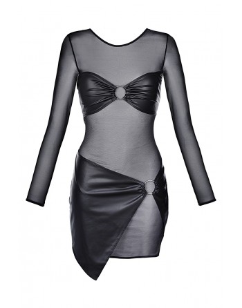 Robe noire V-9219 - Axami