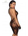 Robe mi-longue transparente en tulle F240