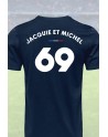 Tee shirt joueur 69 Jacquie  Michel