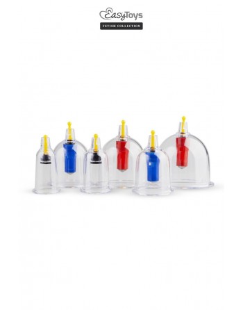 Coffret 6 ventouses Cupping Set - EasyToys Fetish Collection