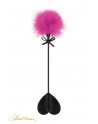 Tapette coeur avec pompon fuchsia - Sweet Caress