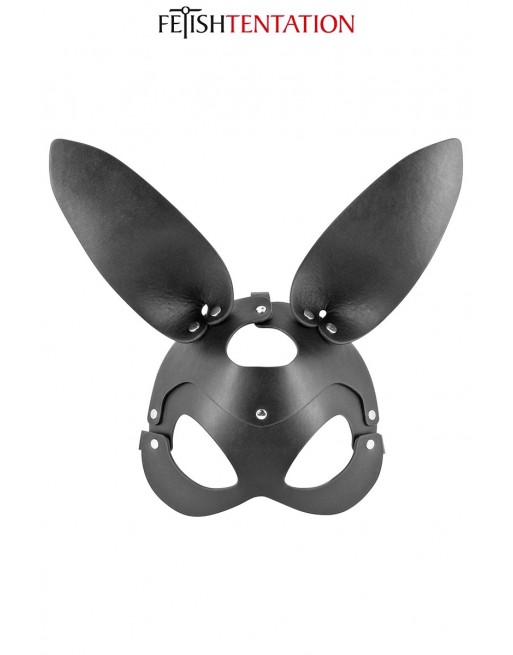 Masque bunny simili cuir réglable - Fetish Tentation