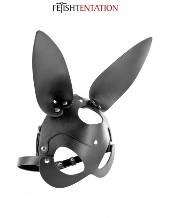 Masque bunny simili cuir réglable - Fetish Tentation